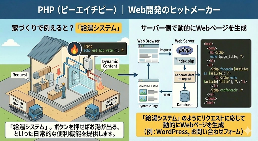 PHP（ピーエイチピー）｜Web開発のヒットメーカー