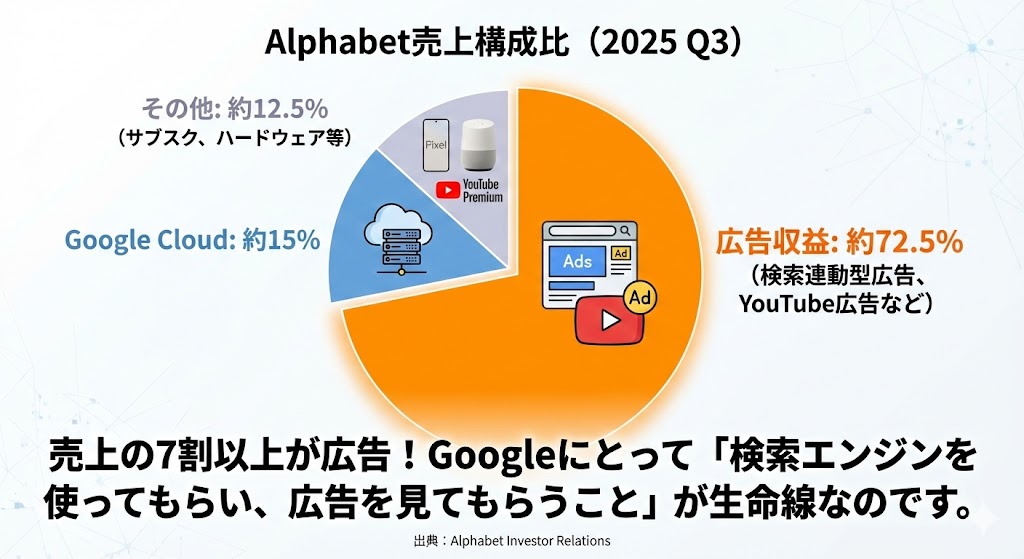 Alphabet売上構成比（2025 Q3）