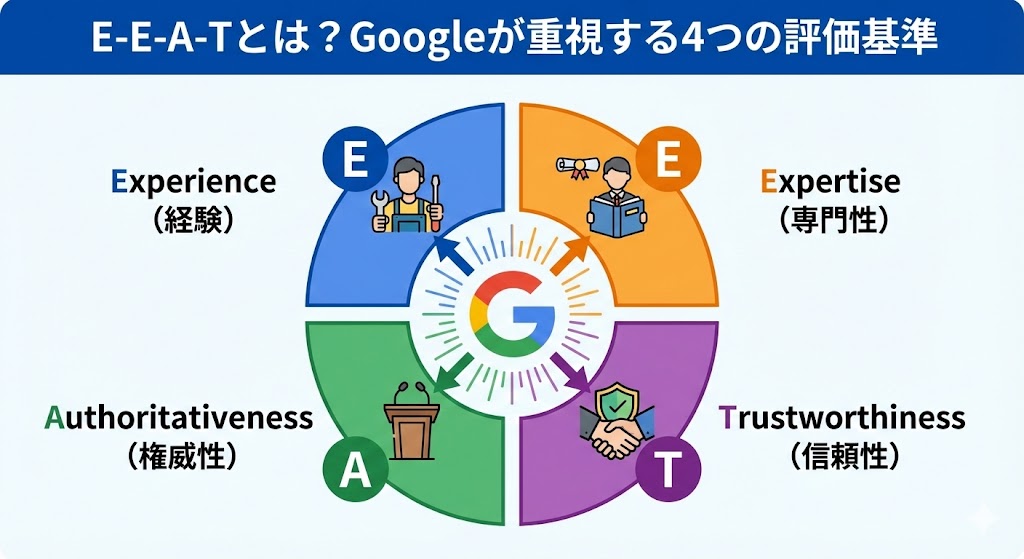 E-E-A-Tとは？Googleが重視する4つの評価基準