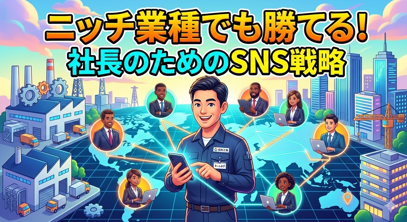経営者こそSNSをやれ！ニッチ産業でも勝てる「共感」と「緊張と緩和」のSNS戦略